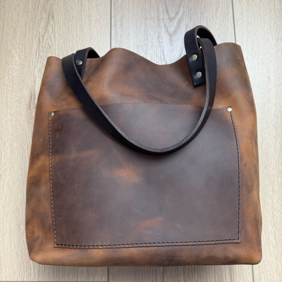 Portland Leather Goods Classic Medium Tote Canyon - Picture 4 of 8